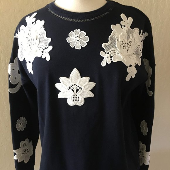 Victoria Beckham Tops - Victoria Beckham for Target Navy Blue Sweatshirt